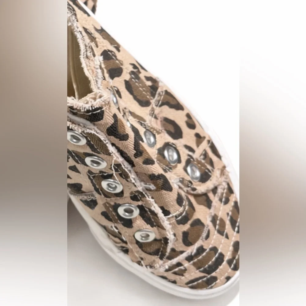 NWOT-Corky’s Leopard Print Slip on Sneakers-Casual Canvas Shoes Women’s